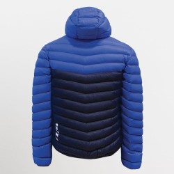 Zeus Giubbotto Piumino Cappuccio Paestum Blu Royal Retro