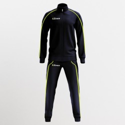 Tuta Scuola con Zip Blu e Giallo Fluo