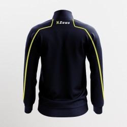 Tuta Scuola con Zip Blu e Giallo Fluo Retro