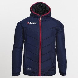 Zeus Giubbotto Imbottito con Cappuccio Ulysse Blu Rosso