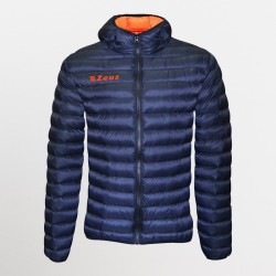 Zeus Giubbotto Piumino 100g Cappuccio Hercolano Blu Arancio Fluo