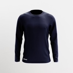 Felpa Spot Girocollo Blu