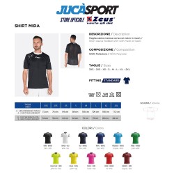Shirt Mida Manica Corta | Store Ufficiale Italia Zeus Sport