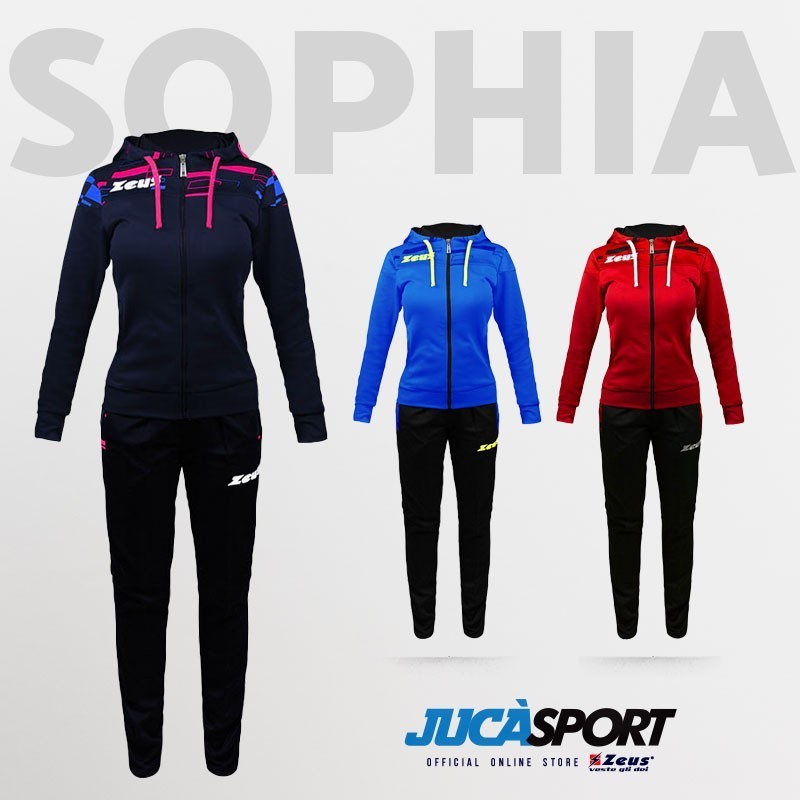 TUTA ZEUS DONNA CAPPUCCIO E ZIP | JUCASPORT.IT
