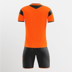 Kit Calcio Apollo Arancio Fluo Nero | Store Ufficiale Italia Zeus Sport