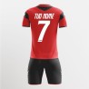 Kit Calcio Apollo Rosso Nero | Store Ufficiale Italia Zeus Sport