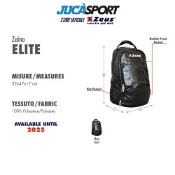 Zaino da viaggio multitasche Elite - Scheda tecnica