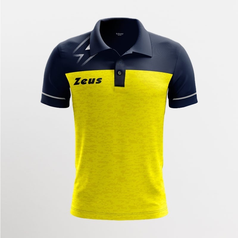 Polo Olympia Bikolor Giallo Blu