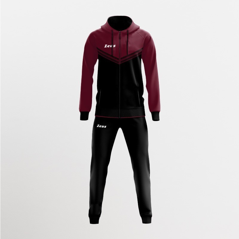 TUTA RODI CAPPUCCIO ZIP GRANATA | STORE UFFICIALE ZEUS SPORT