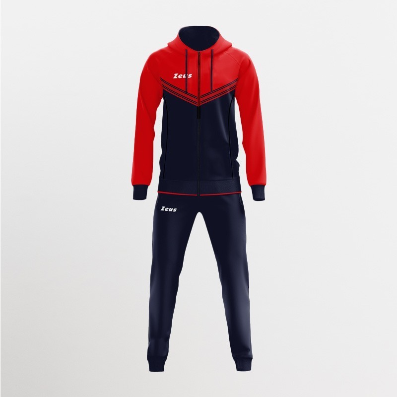 TUTA RODI CAPPUCCIO ZIP ROSSO | STORE UFFICIALE ZEUS SPORT