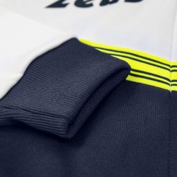 TUTA RODI CAPPUCCIO ZIP BIANCO BLU | STORE UFFICIALE ZEUS SPORT