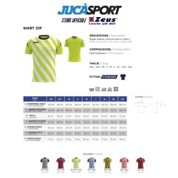 Shirt Zip Manica Corta | Store Ufficiale Italia Zeus Sport