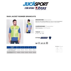 Giacca pioggia kway smanicato runner | Store Ufficiale Italia Zeus Sport