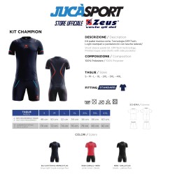 Kit Padel Tennis Champion Blu Royal | Store Ufficiale Italia ZEUS SPORT