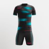 KIT CALCIO KOSMO NERO/AQUA | STORE UFFICIALE ITALIA ZEUS SPORT