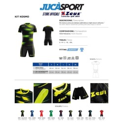 KIT CALCIO KOSMO BLU/ROSSO | STORE UFFICIALE ITALIA ZEUS SPORT