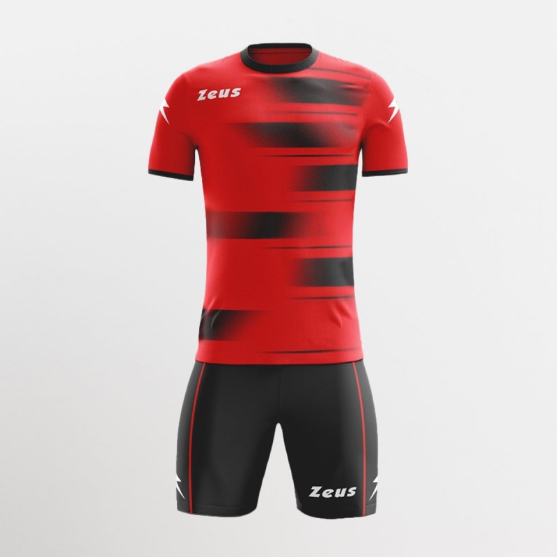 KIT CALCIO KOSMO ROSSO/NERO | STORE UFFICIALE ITALIA ZEUS SPORT