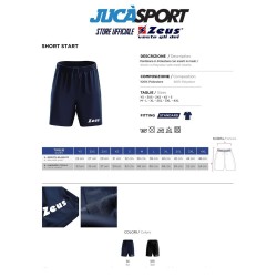 Short Start Zeus Sport | Pantaloncino Calcio da Gara e Allenamento