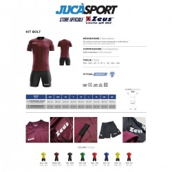 Kit Calcio Bolt Zeus Sport | Jucasport.it