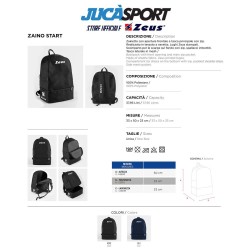 ZAINO START | TEAM LINE | STORE UFFICIALE ZEUS SPORT
