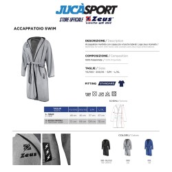 Accappatoio swim zeus morbido e di qualità