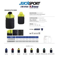 SMANICATO ZEUS RODI CON CAPPUCCIO GIALLO BLU | JUCASPORT.IT