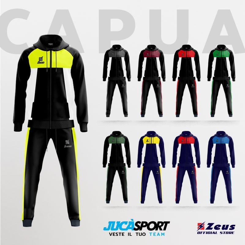 TUTA CAPUA UOMO CON CAPPUCCIO |ZEUS OFFICIAL STORE |  JUCASPORT.IT