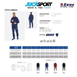 TUTA RELAX BAMBINO URBAN | STORE UFFICIALE ZEUS SPORT |JUCASPORT.IT