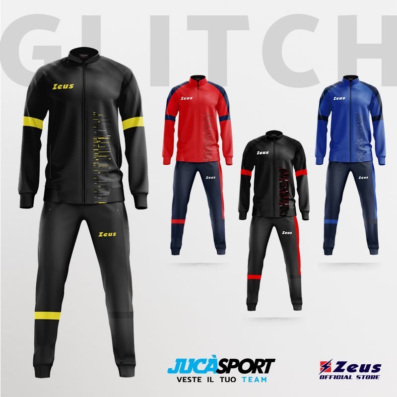 TUTA RELAX GLITCH CON ZIP | STORE UFFICIALE ZEUS SPORT | JUCASPORT.IT