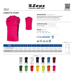 Canotta Start Zeus Sport | Allenamento Leggero e Traspirante